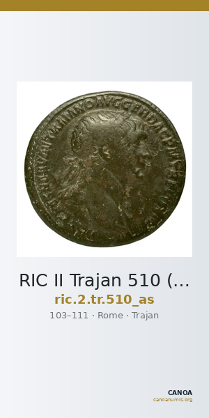 RIC II Trajan 510 (as) — CANOA