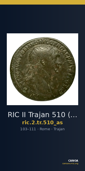 RIC II Trajan 510 (as) — CANOA