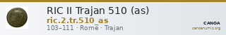 RIC II Trajan 510 (as) — CANOA