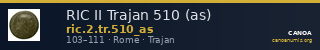 RIC II Trajan 510 (as) — CANOA