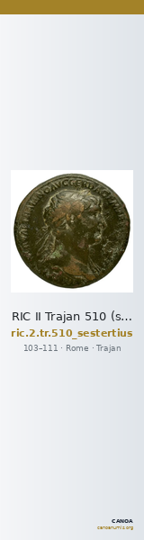 RIC II Trajan 510 (sestertius) — CANOA