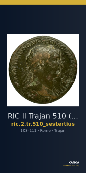 RIC II Trajan 510 (sestertius) — CANOA