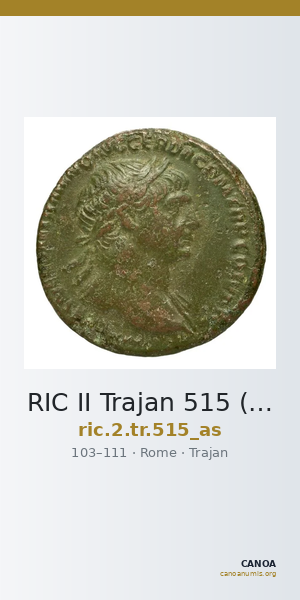 RIC II Trajan 515 (as) — CANOA