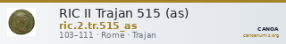 RIC II Trajan 515 (as) — CANOA