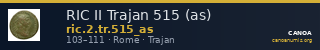 RIC II Trajan 515 (as) — CANOA