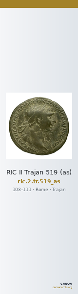 RIC II Trajan 519 (as) — CANOA