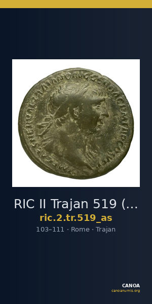 RIC II Trajan 519 (as) — CANOA