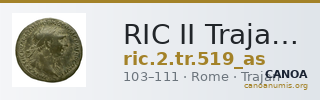 RIC II Trajan 519 (as) — CANOA