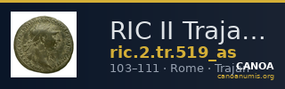 RIC II Trajan 519 (as) — CANOA