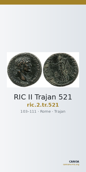 RIC II Trajan 521 — CANOA