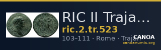 RIC II Trajan 523 — CANOA