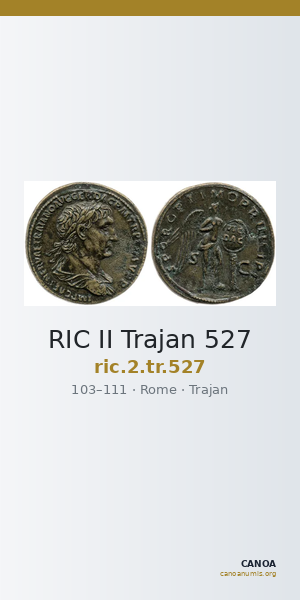RIC II Trajan 527 — CANOA