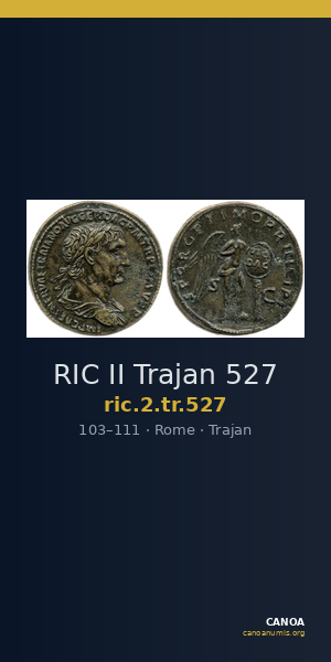 RIC II Trajan 527 — CANOA