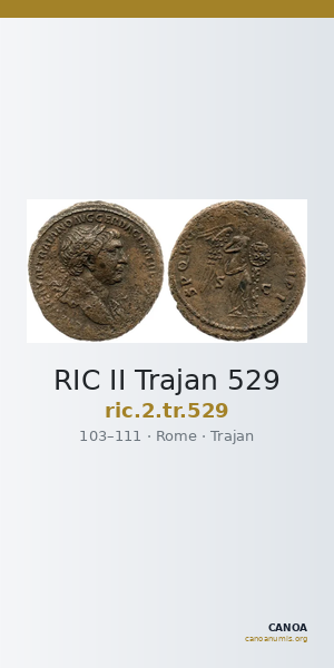 RIC II Trajan 529 — CANOA