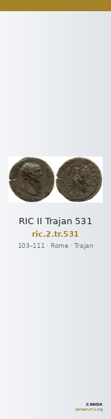 RIC II Trajan 531 — CANOA