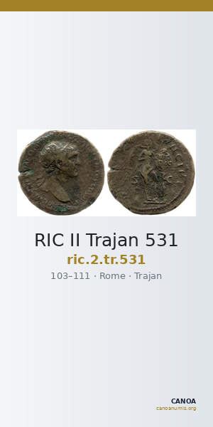 RIC II Trajan 531 — CANOA