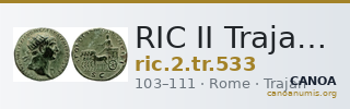 RIC II Trajan 533 — CANOA