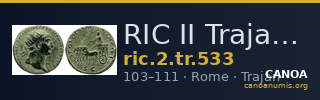 RIC II Trajan 533 — CANOA