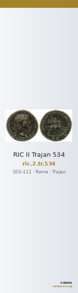RIC II Trajan 534 — CANOA