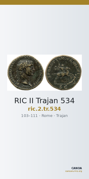 RIC II Trajan 534 — CANOA
