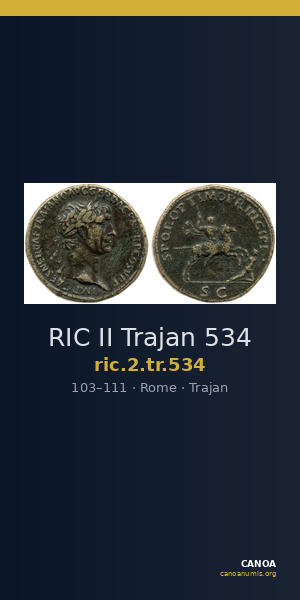 RIC II Trajan 534 — CANOA