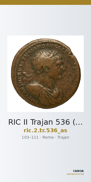 RIC II Trajan 536 (as) — CANOA