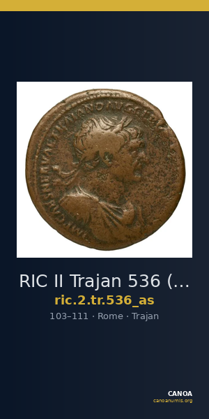 RIC II Trajan 536 (as) — CANOA