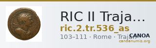 RIC II Trajan 536 (as) — CANOA
