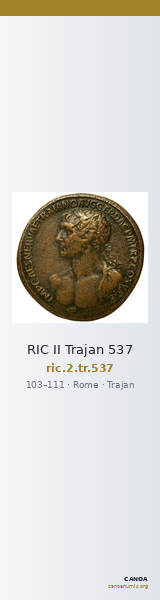 RIC II Trajan 537 — CANOA