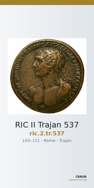 RIC II Trajan 537 — CANOA