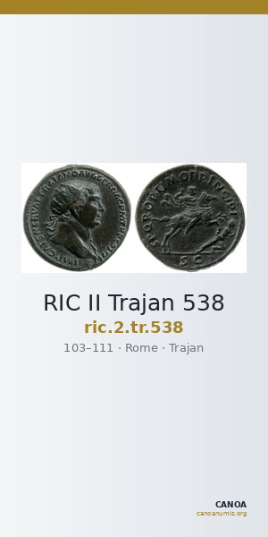 RIC II Trajan 538 — CANOA