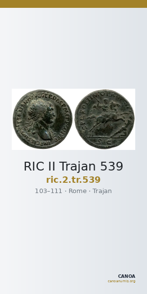 RIC II Trajan 539 — CANOA