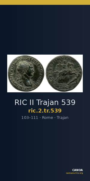 RIC II Trajan 539 — CANOA