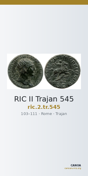 RIC II Trajan 545 — CANOA