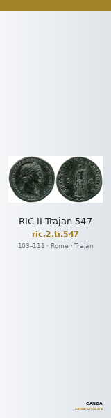RIC II Trajan 547 — CANOA