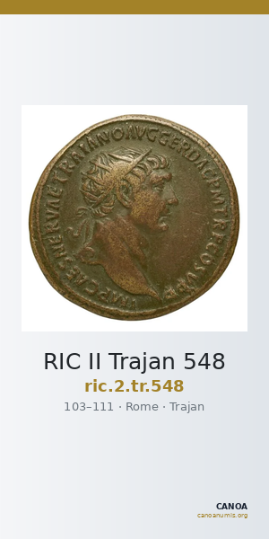 RIC II Trajan 548 — CANOA