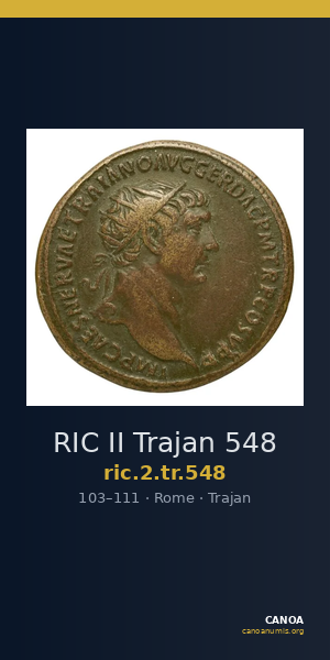 RIC II Trajan 548 — CANOA