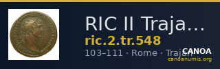 RIC II Trajan 548 — CANOA
