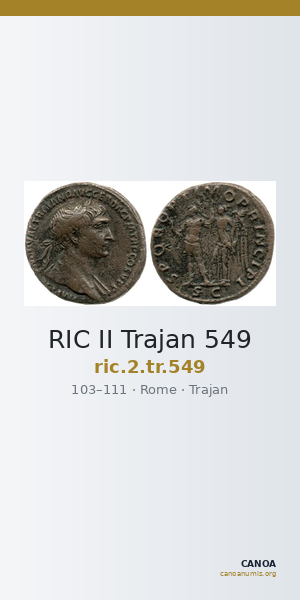 RIC II Trajan 549 — CANOA