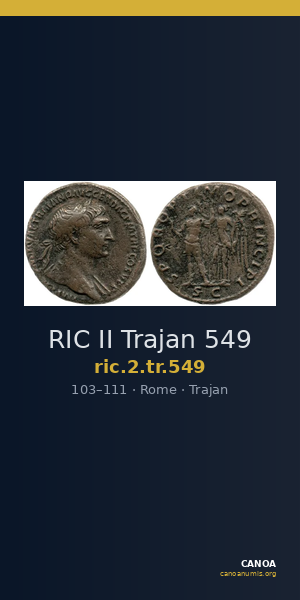 RIC II Trajan 549 — CANOA