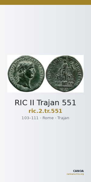 RIC II Trajan 551 — CANOA