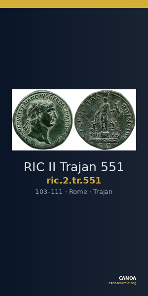 RIC II Trajan 551 — CANOA