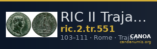 RIC II Trajan 551 — CANOA