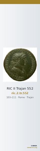 RIC II Trajan 552 — CANOA