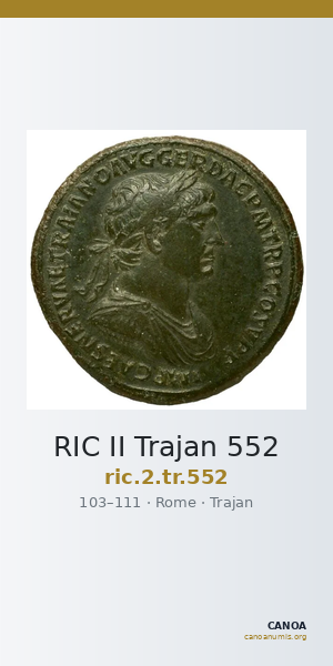 RIC II Trajan 552 — CANOA