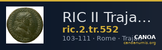 RIC II Trajan 552 — CANOA
