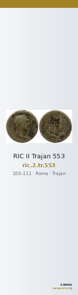 RIC II Trajan 553 — CANOA
