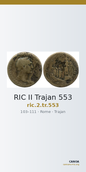RIC II Trajan 553 — CANOA