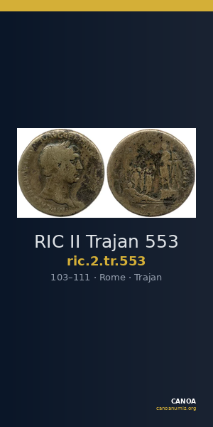 RIC II Trajan 553 — CANOA