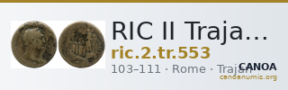 RIC II Trajan 553 — CANOA